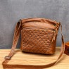 Leather shoulder bag - with rivetsBags