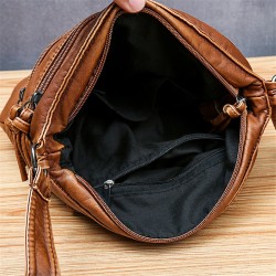 Bolsa tiracolo de couro - com rebites