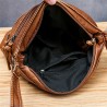 Bolsa tiracolo de couro - com rebites