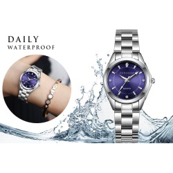 CHRONOS - luxury silver Quartz watch - stainless steelWatches