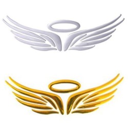 Adesivo de carro 3D - asas de anjo