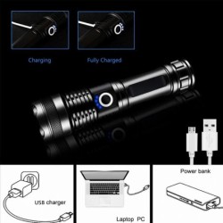 Z20 - XHP50 - bateria 18650 - lanterna LED - zoom - USB - à prova d'água