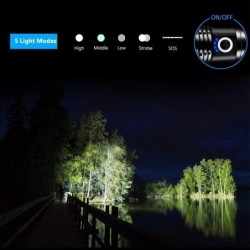 Z20 - XHP50 - bateria 18650 - lanterna LED - zoom - USB - à prova d'água