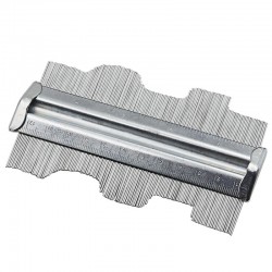 Medidor de perfil de contorno profissional - gabarito - ferramenta de ladrilhos / metal laminado - 125 mm