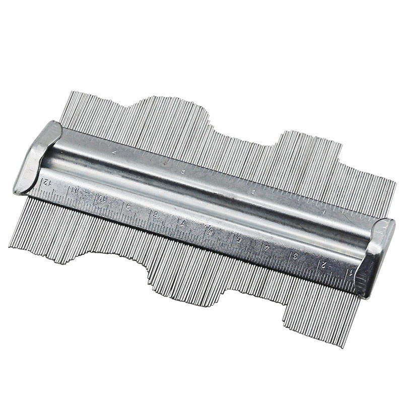 Medidor de perfil de contorno profissional - gabarito - ferramenta de ladrilhos / metal laminado - 125 mm