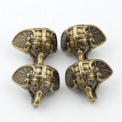Decorative protection legs for furniture - antique elephant - vintage bronze - 8 piecesFurniture