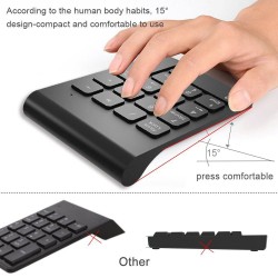 2.4GHz - numeric keypad numpad - 18 keys - wired / wirelessKeyboards