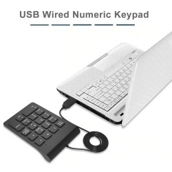 2,4 GHz - teclado numérico teclado numérico - 18 teclas - com fio/sem fio