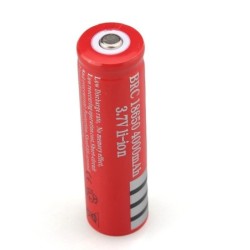 18650 Bateria Li-Ion - recarregável - 3.7V - 4000mAh