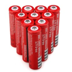 18650 Bateria Li-Ion - recarregável - 3.7V - 4000mAh