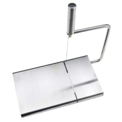 Fatiador multifuncional - queijo / carne / legumes - com 5 fios de corte - aço inox