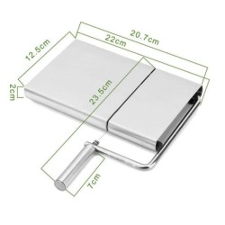 Fatiador multifuncional - queijo / carne / legumes - com 5 fios de corte - aço inox