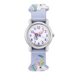 Kids Quartz watch - silicone strap with unicornWatches