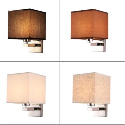 Aplique LED - candeeiro têxtil moderno - E27 - 5W