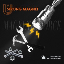 Miniferramenta de captação magnética telescópica - com LED