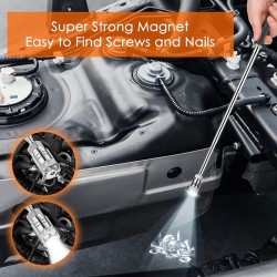 Telescopic mini magnetic pick up tool - with LEDHand tools