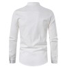 Camisa manga longa de algodão - com gola alta