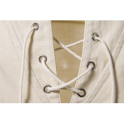 Camisa manga longa de algodão - com gola alta