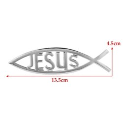 Jesus/símbolo de peixe - adesivo de carro