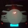Adesivo refletivo para carro - padrão de lagartixa - 2 peças