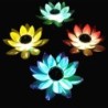 Flor movida a energia solar - forma de lótus - LED - fonte / lagoa decoração flutuante