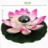 Flor movida a energia solar - forma de lótus - LED - fonte / lagoa decoração flutuante