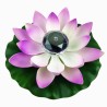 Flor movida a energia solar - forma de lótus - LED - fonte / lagoa decoração flutuante