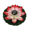 Flor movida a energia solar - forma de lótus - LED - fonte / lagoa decoração flutuante