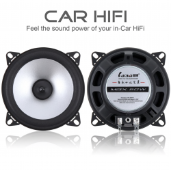 Alto-falante coaxial para carro de alta fidelidade - 2 vias - 4 polegadas - 60W - 2 peças