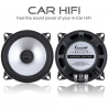 Alto-falante coaxial para carro de alta fidelidade - 2 vias - 4 polegadas - 60W - 2 peças