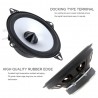 Alto-falante coaxial para carro de alta fidelidade - 2 vias - 4 polegadas - 60W - 2 peças