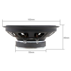 Alto-falante coaxial para carro de alta fidelidade - 2 vias - 4 polegadas - 60W - 2 peças