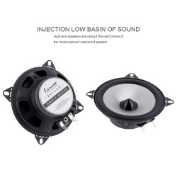 Alto-falante coaxial para carro de alta fidelidade - 2 vias - 4 polegadas - 60W - 2 peças