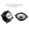 Alto-falante coaxial para carro de alta fidelidade - 2 vias - 4 polegadas - 60W - 2 peças