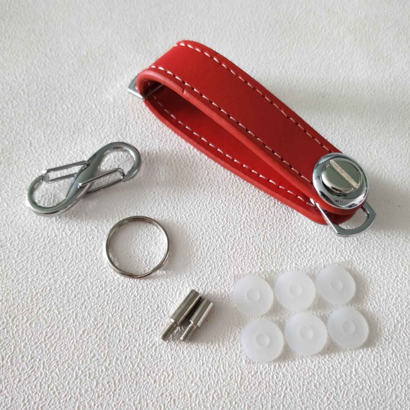 EDC pocket key organizer - leather pouch - keychainKeyrings