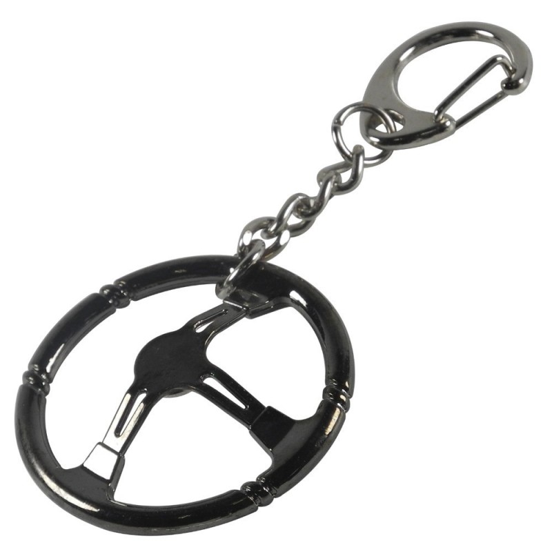 Porta-chaves de metal com volante