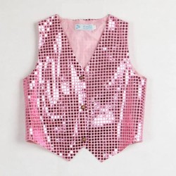 Colete de lantejoulas brilhantes para meninos
