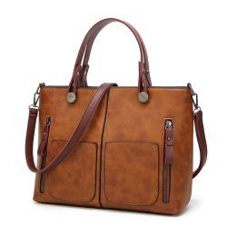 Bolsa de ombro elegante em couro