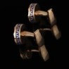 Luxury round gold / blue cufflinksCufflinks