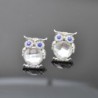 Silver necklace with crystal owlNecklaces