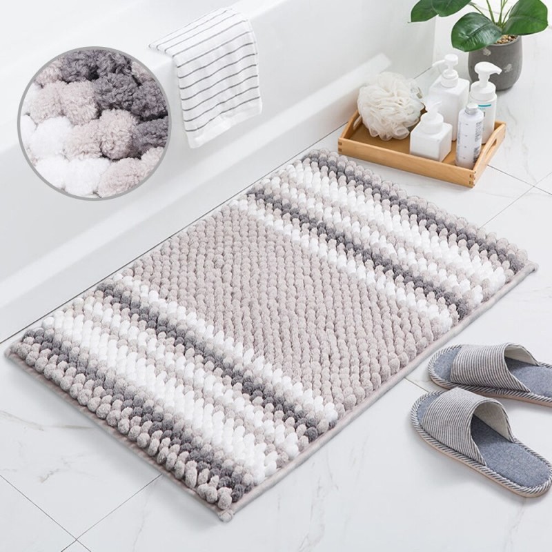 Soft striped floor mat - non-slipCarpets