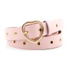 Classic leather belt - metal heart shaped buckleBelts