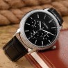 OUKESHI - Quartz stainless steel watch - leather braceletWatches