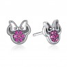 Bow / crystals - 925 sterling silver earringsEarrings