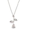 Colar elegante com pingente de rosa