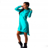 Vestido feminino com capuz - pulôver longo