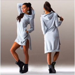 Women's hooded dress - long pulloverHoodies & Jumpers