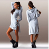 Women's hooded dress - long pulloverHoodies & Jumpers