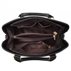 Elegant leather shoulder bag - handbagHandbags