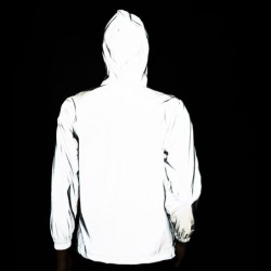 Jaqueta refletiva com capuz - unissex